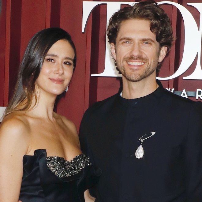 Ericka Hunter Yang and Aaron Tveit at 2025 Tony Awards