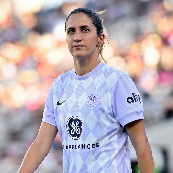 Savannah DeMelo #7 of Racing Louisville FC looks on during halftime against San Diego Wave FC