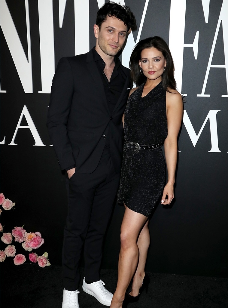 Colin Woodell and Danielle Campbell attend a Vanity Fair event in 2022.