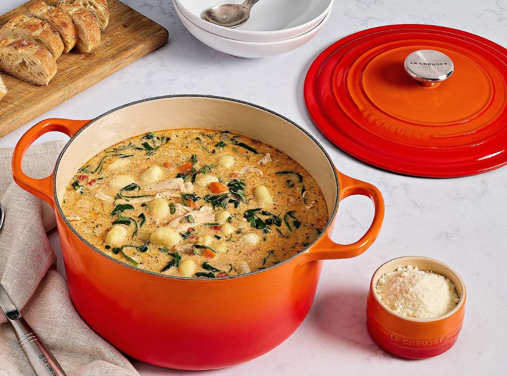 SHOP Set Over $130 on a Le Creuset Dutch Oven (This day Excellent)
