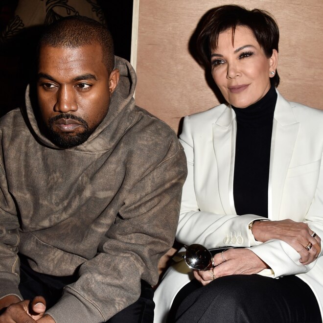 Kanye West and Kris Jenner