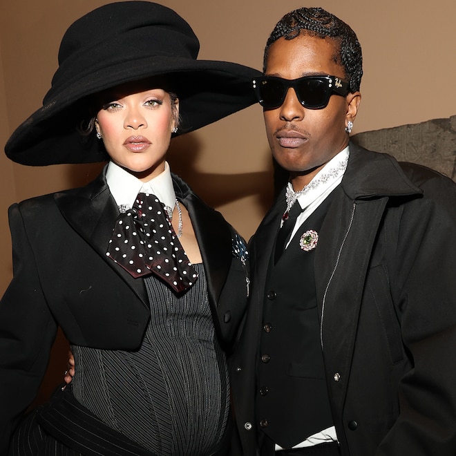 Rihanna and A$AP Rocky at the 2025 Met Gala