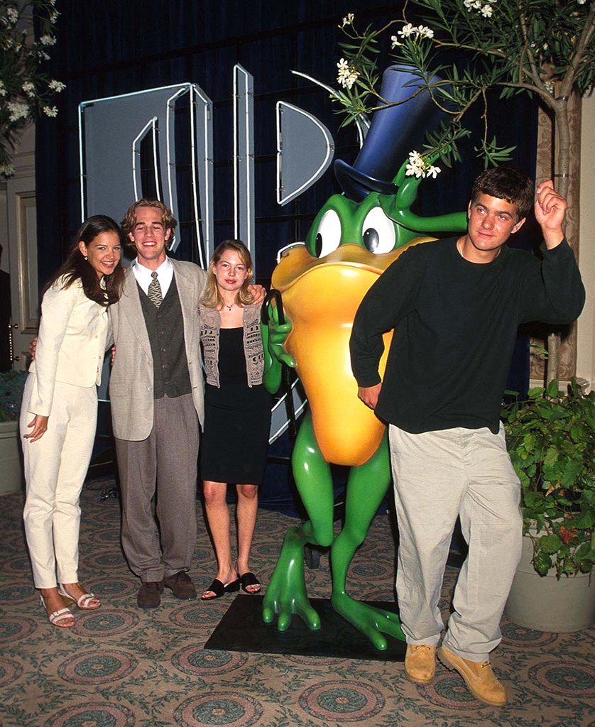 James Van Der Beek, Katie Holmes, Joshua Jackson, Michelle Williams, The WB Summer 1997 Press Tour