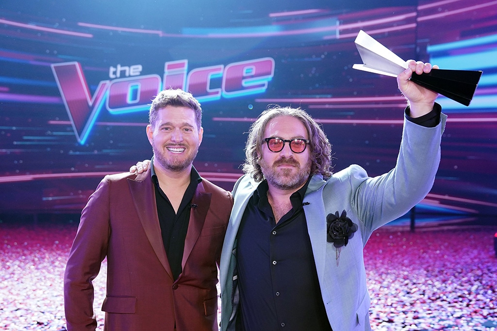 The Voice secrets, Michael Buble with season 27 winner Adam David