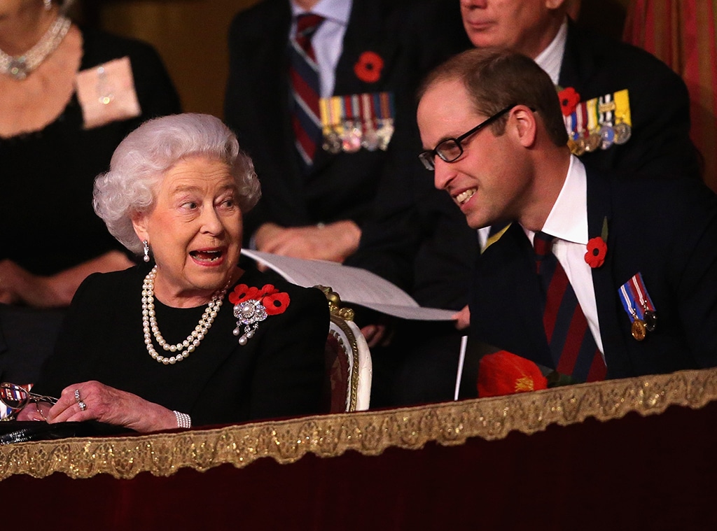 Prince William on Queen Elizabeth II Bond