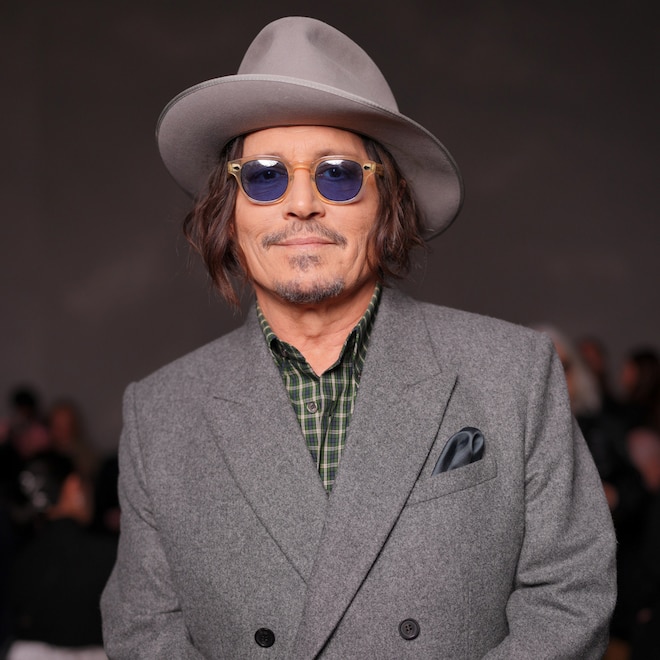 Johnny Depp at the Christian Dior fashion show, Paris Fashion Week 2025