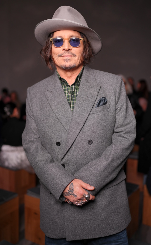 E! Online — Johnny Depp Returns to Paris Fashion Week