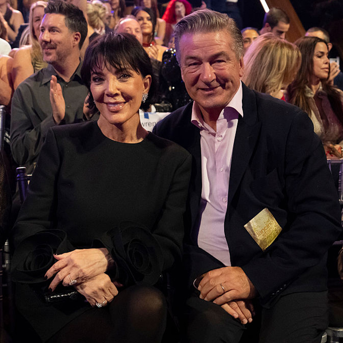 Kris Jenner & Alec Baldwin Support Hilaria Baldwin at DWTS