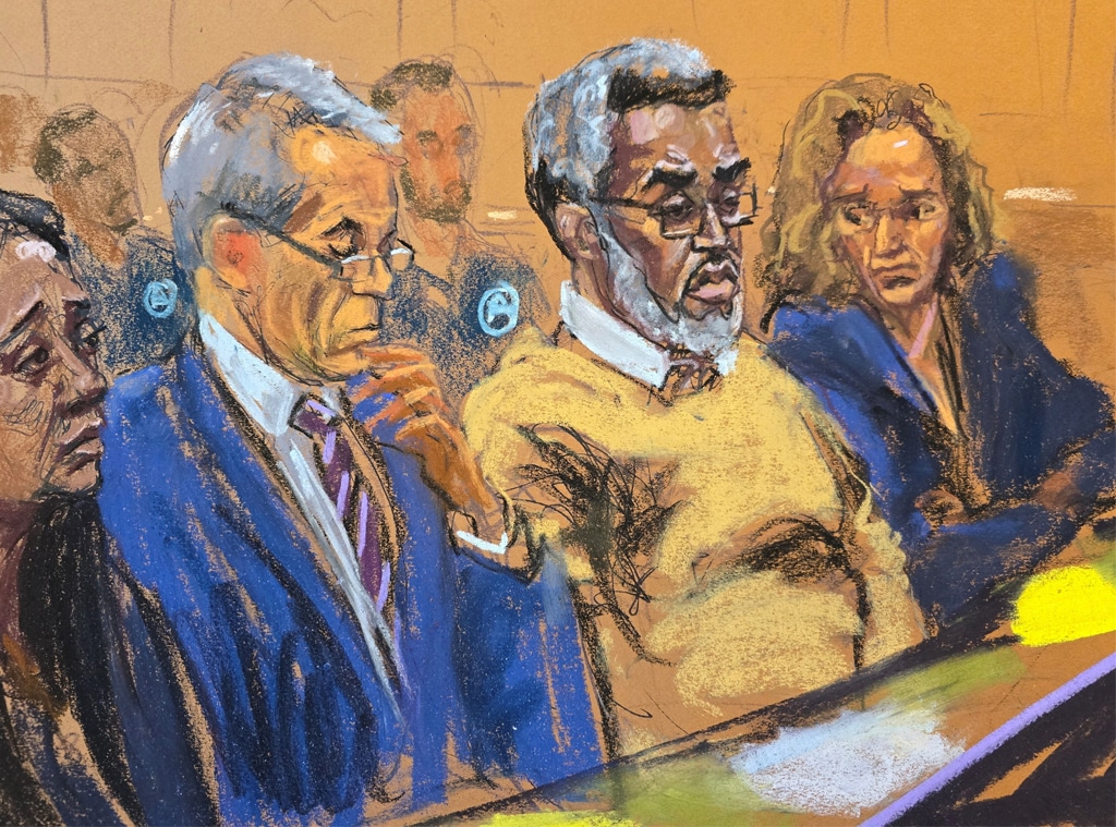 Sean Combs, Diddy, courtroom sketch, October 3 2025
