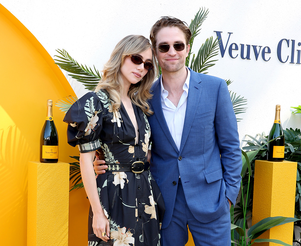 Suki Waterhouse and Robert Pattinson at the Veuve Clicquot Polo Classic