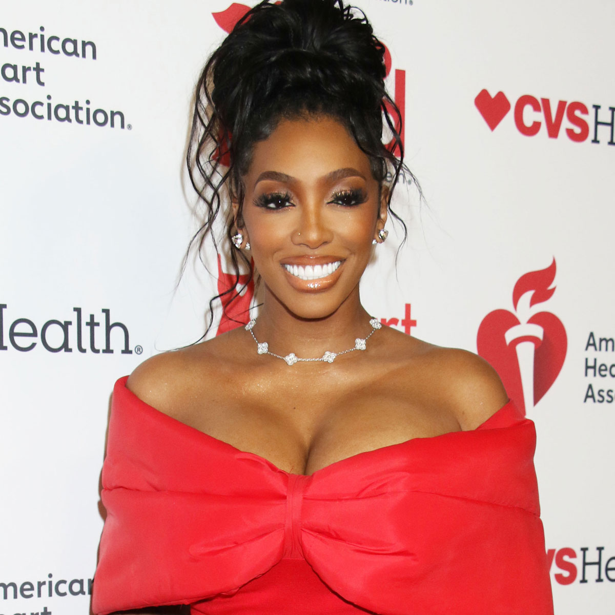 Porsha Williams at The American Heart Association's Go Red for Women Red Dress Collection Concert 2025