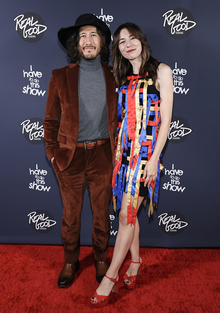 Mark Edward Fischbach Markiplier" and Amy Nelson at the "I Have to Do This" documentary premiere