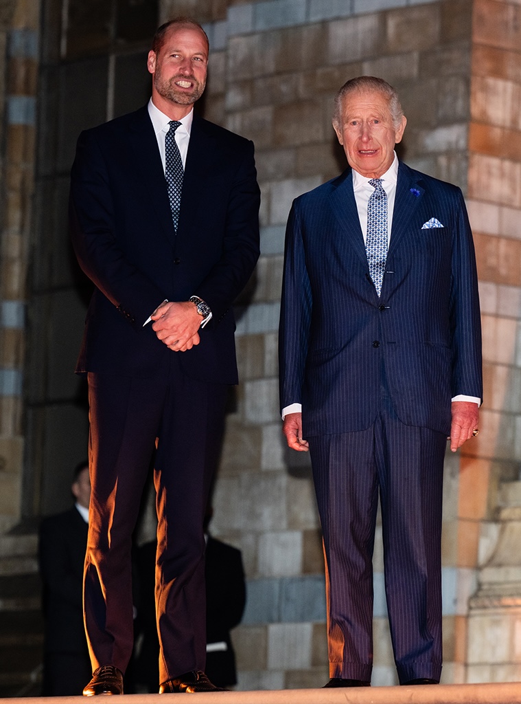 Kung Karl III och prins William, prins av Wales, deltar i evenemanget Nedräkning till COP30 på Naturhistoriska museet den 9 oktober 2025 i London, England.