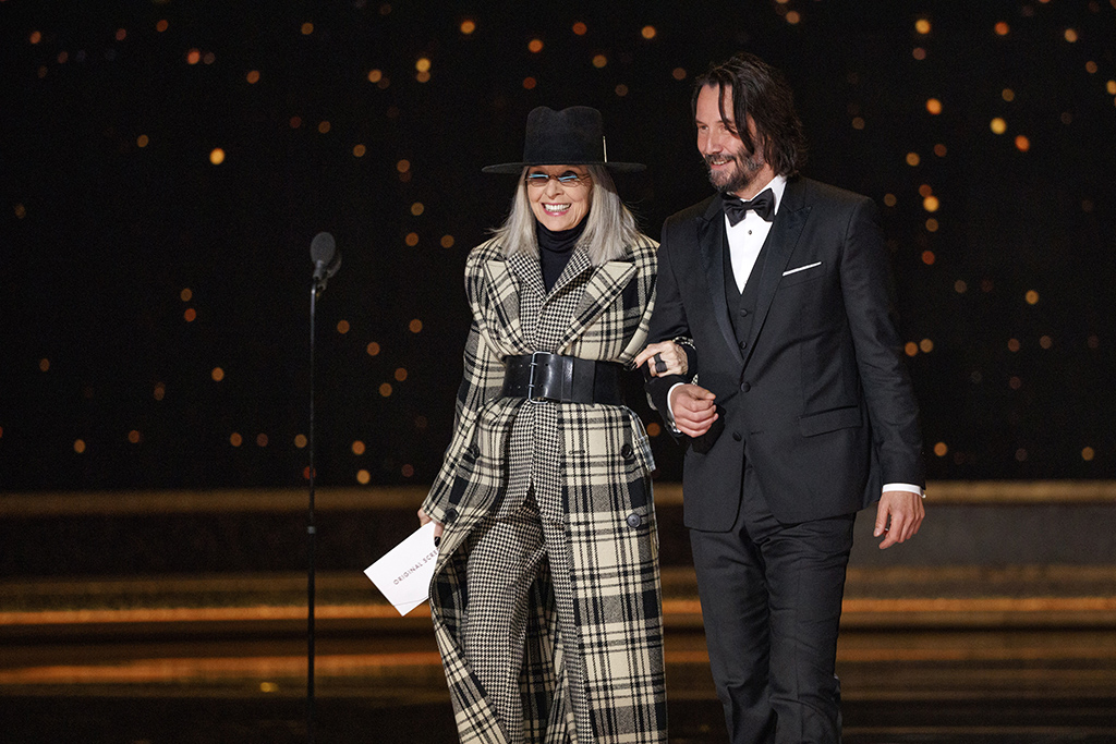 Diane Keaton and Keanu Reeves at the 2020 Academy Awards