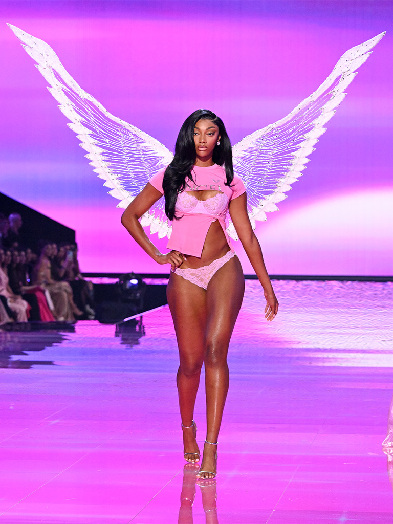 Angel Reese Arrives at Victoria's Secret Fashion Show Runway 2025