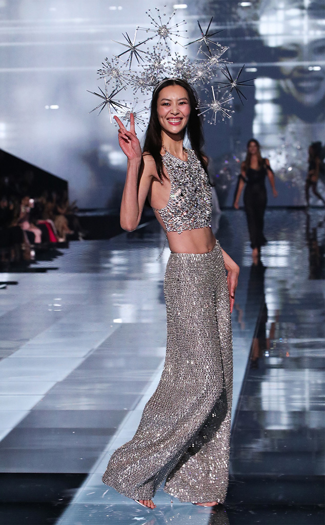 Liu Wen Arrives at Victoria's Secret Fashion Show Runway 2025