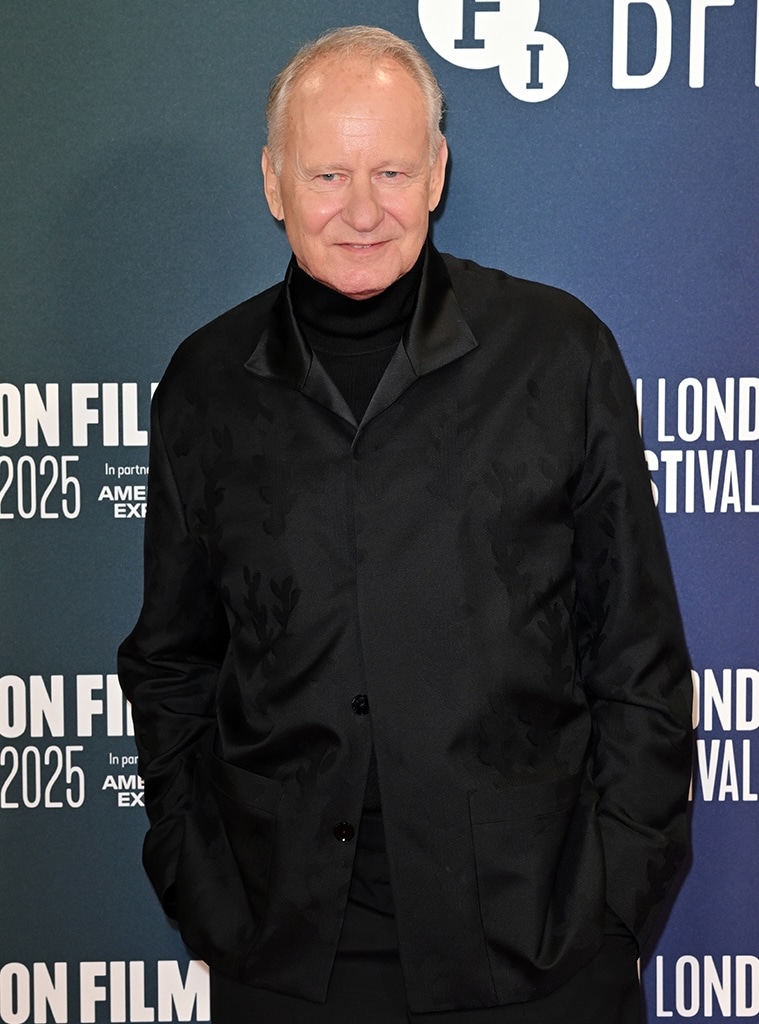 Stellan Skarsgard arrives at the UK premiere of his movie Sentimental Value.