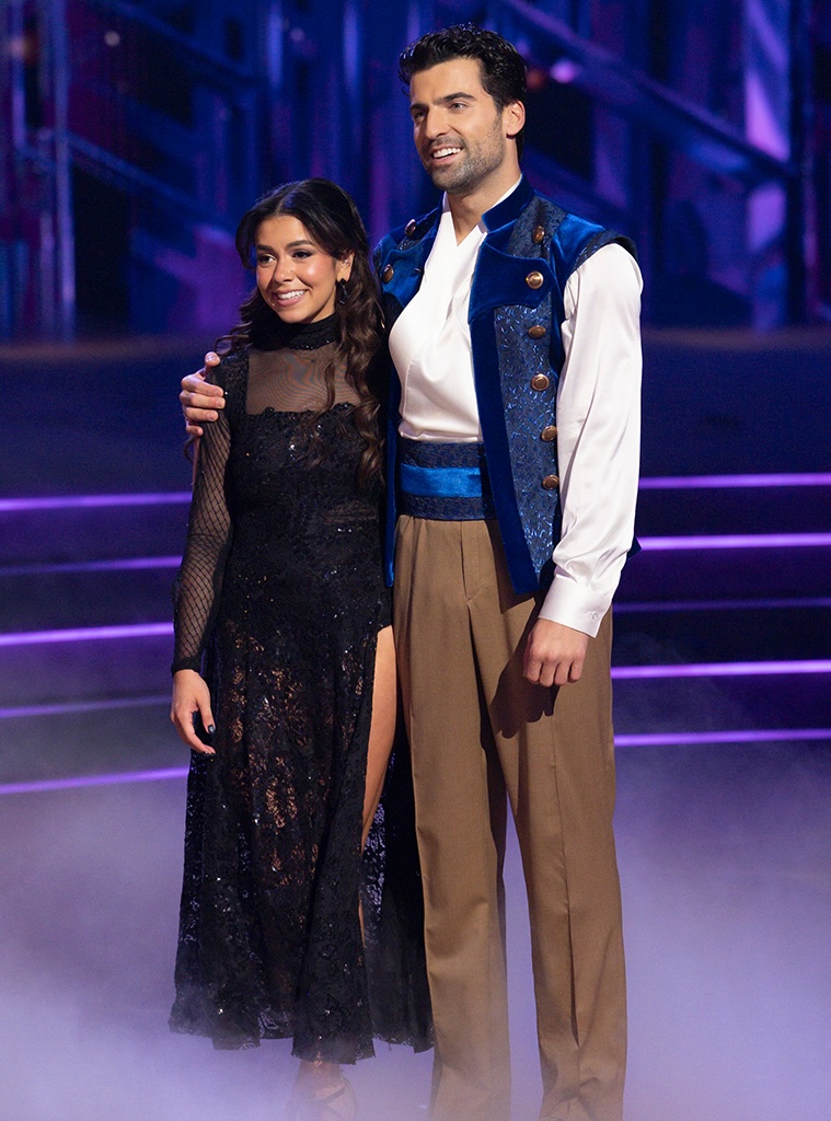 Jennifer Affleck and Jan Ravnik compete during Wicked night on Dancing with the Stars.