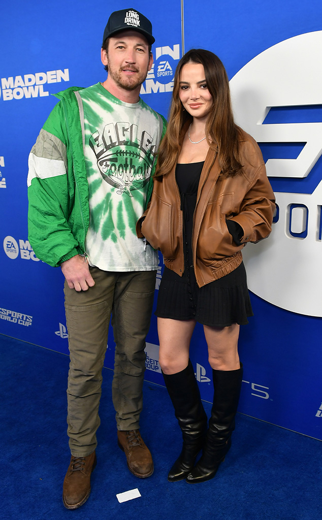 Miles Teller, Keleigh Teller, EA Sports Super Bowl 2025 Event