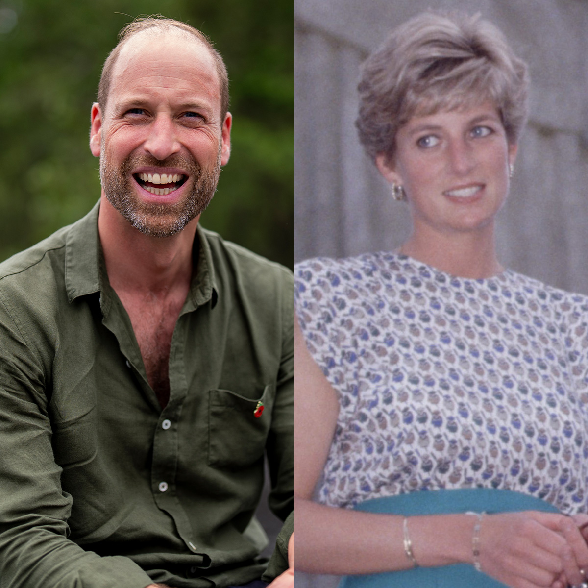 Prince William Recreates Princess Diana's Iconic Photos 34 Years Later