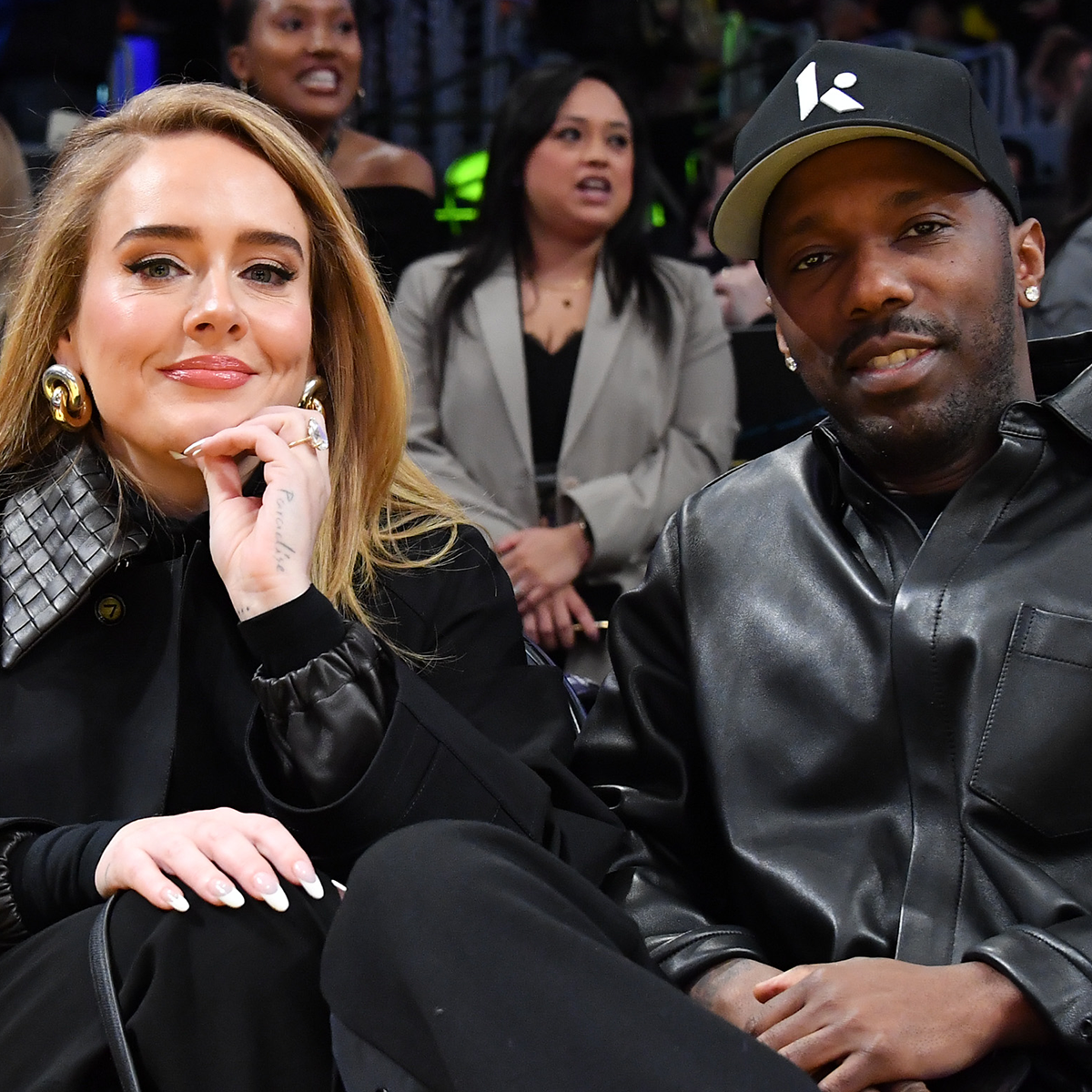 Adele Makes Rare Appearance for Courtside Date Night With Fiancé Rich Paul - E! Online