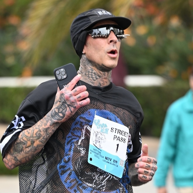 Travis Barker at Run Travis Run event, November 9 2025