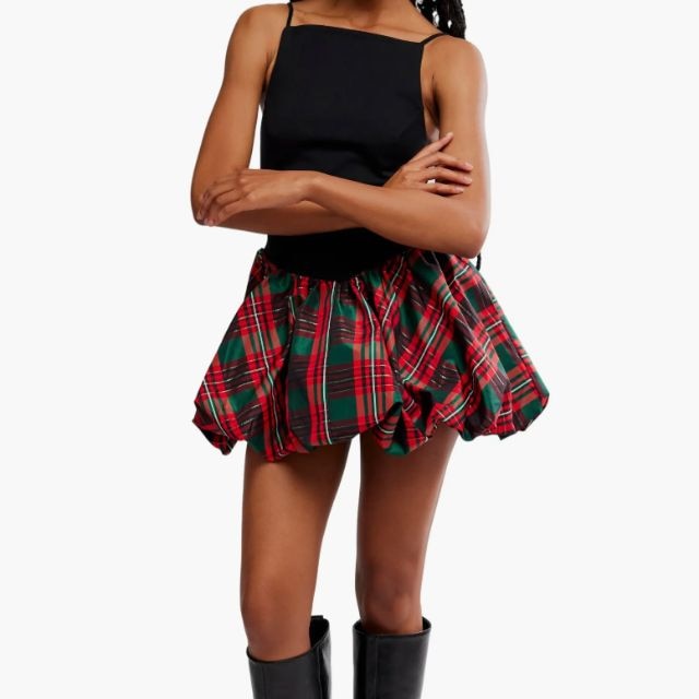 sachin and babi light blue dress Holiday Plaid Dress Women main image 0
