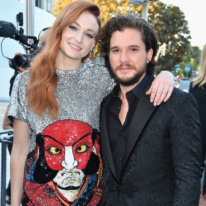 Sophie Turner, Kit Harington, Game of Thrones season seven premiere