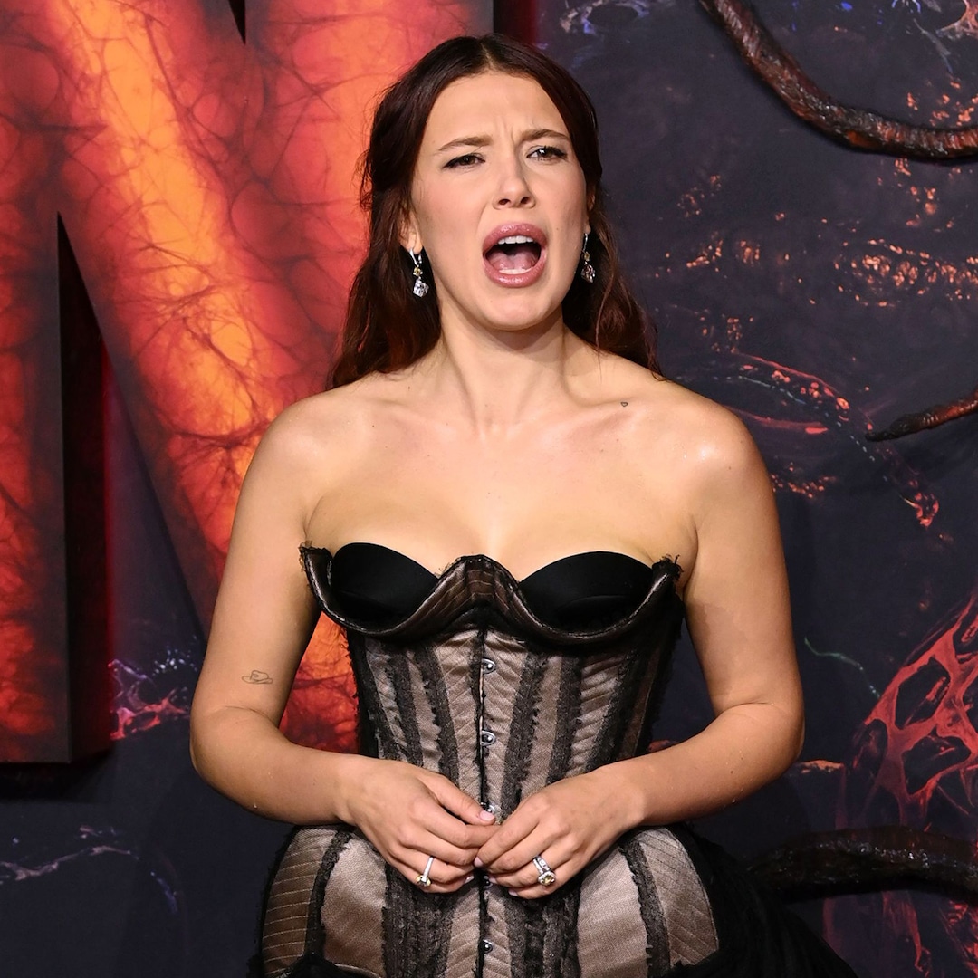 Millie Bobby Brown, fotógrafa de la alfombra roja, aplaude