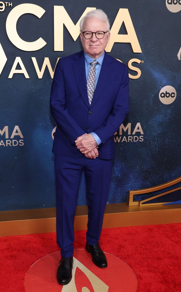 Steve Martin arrives at the CMA Awards 2025 red carpet