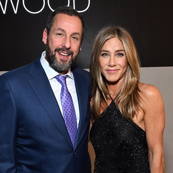 Adam Sandler and Jennifer Aniston at ELLE Women in Hollywood Awards, 2025