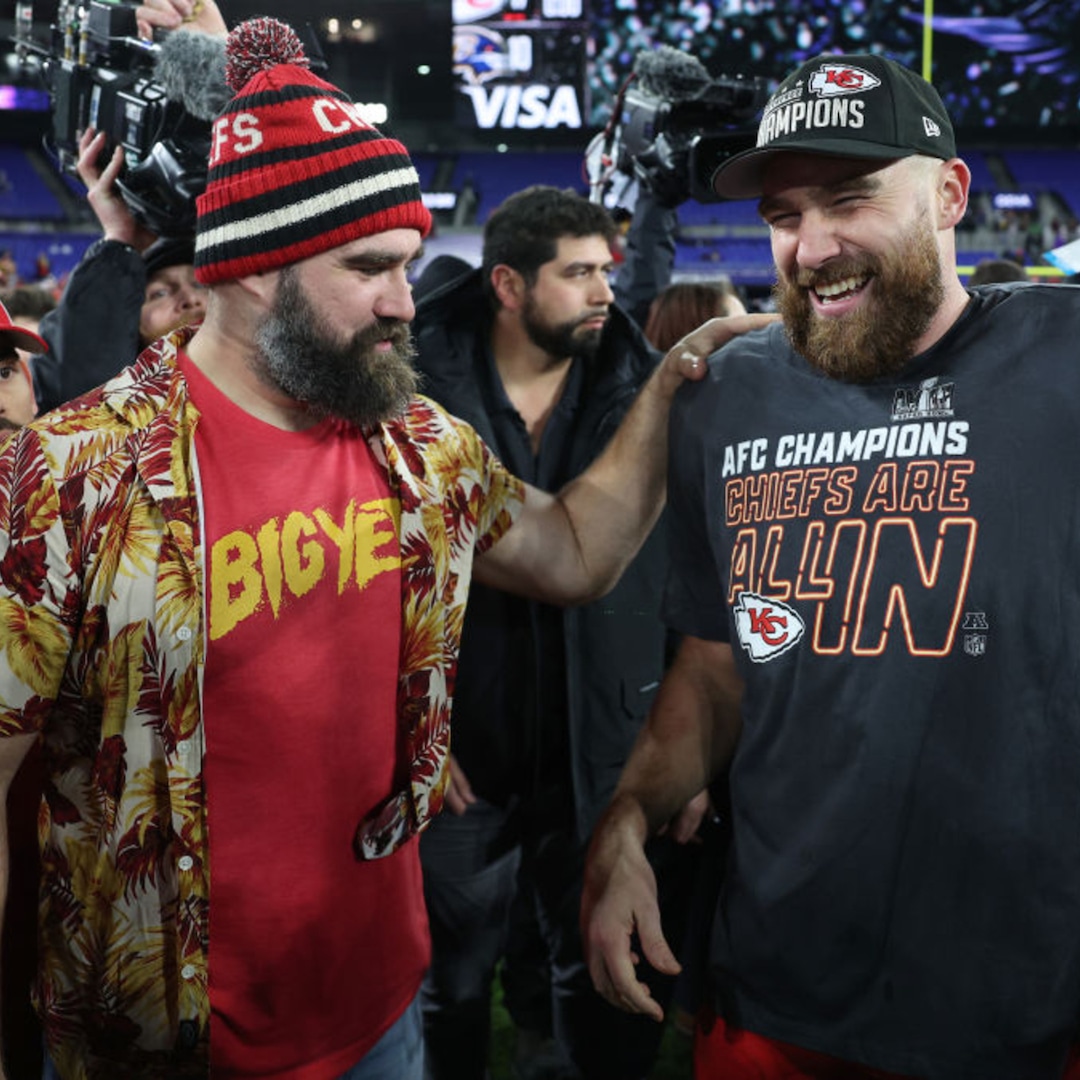 Travis Kelce, Jason Kelce and Justin Timberlake Have a Guys Night Out in Las Vegas