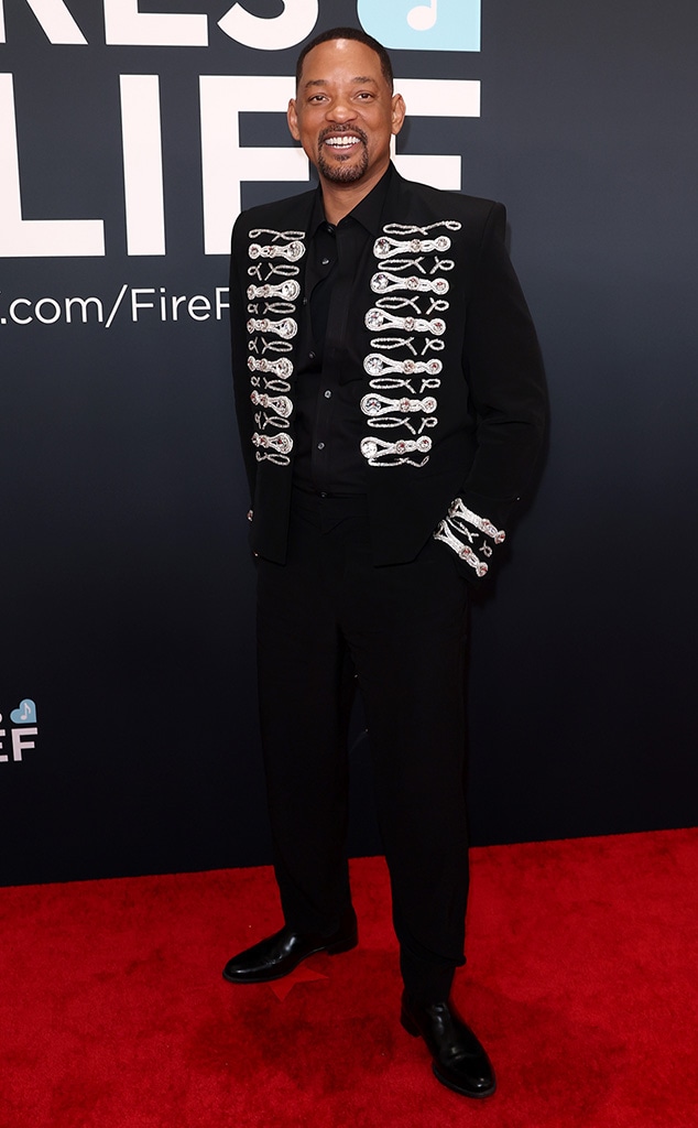Will Smith Arrives at the Grammys 2025 red carpet
