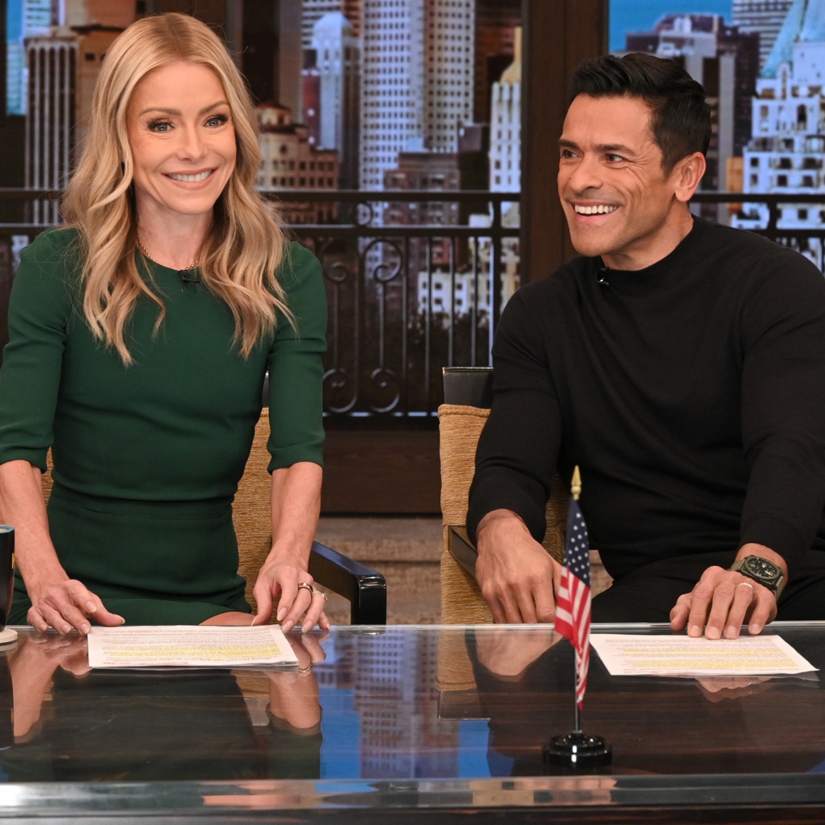 Kelly Ripa and Mark Consuelos co-host "Live with Kelly and Mark", featuring guests Don Johnson and Nathan Fillion with coverage airing on Tuesday March 11, 2025
