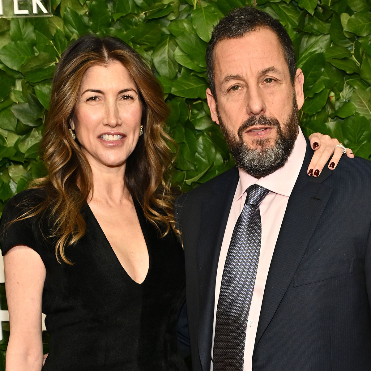 Adam Sandler and wife Jackie at the Gotham Film Awards, 2025