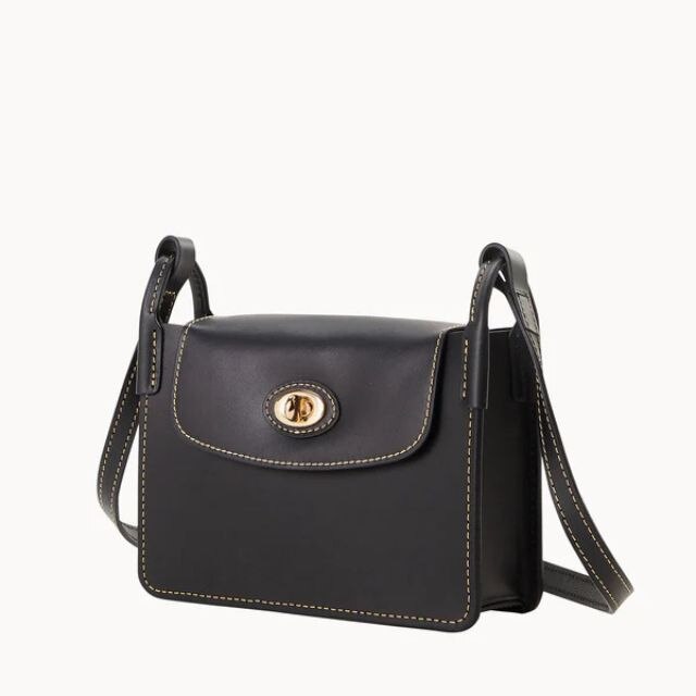 Dooney & Bourke Borsa Media A Tracolla In Pelle Granulosa Ghiaia