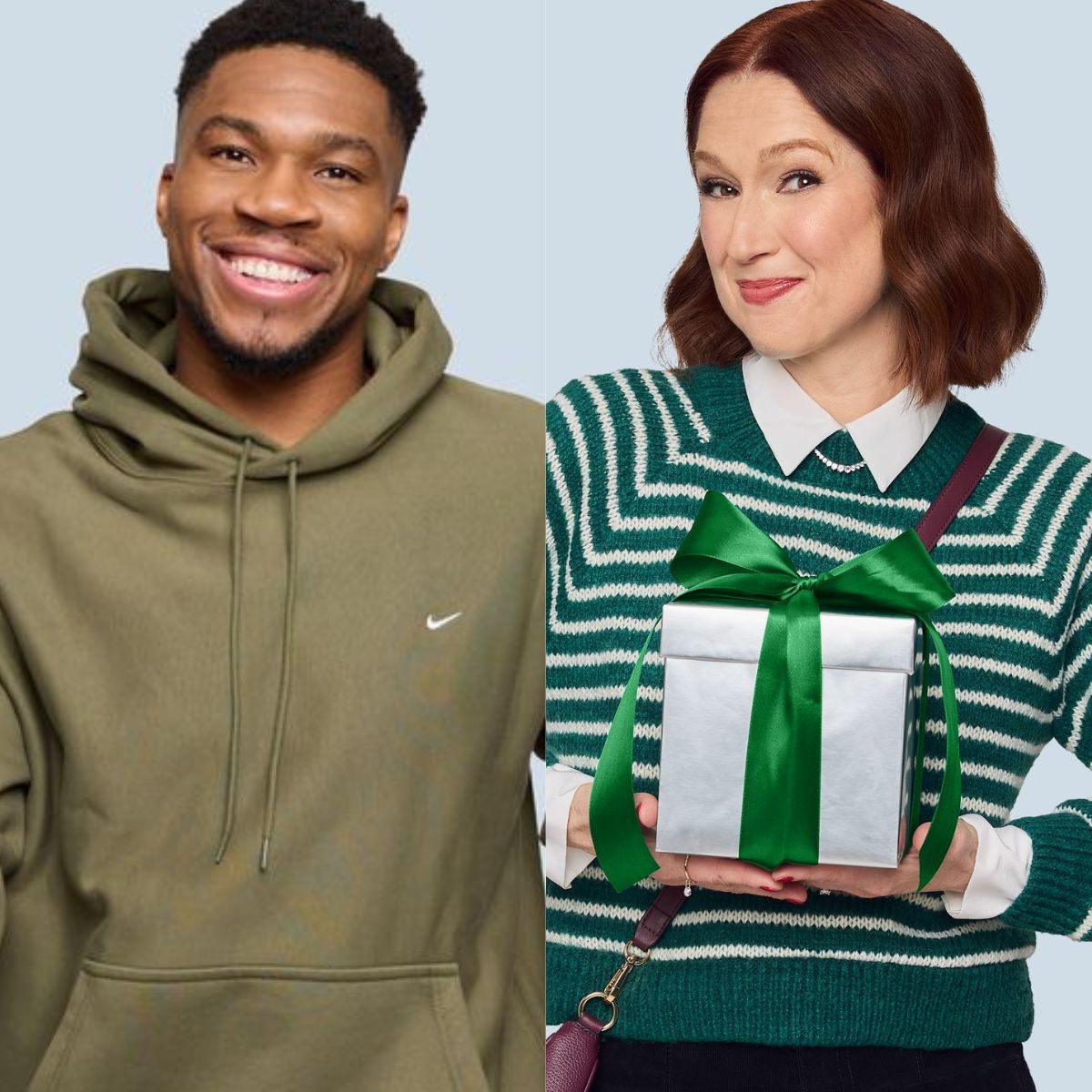 
                        Giannis Antetokounmpo & Ellie Kemper Are Your Holiday Shopping Heroes
    ...