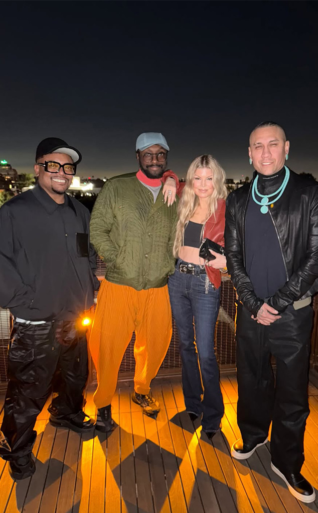 Fergie and Black Eyed Peas Bandmates 12/13