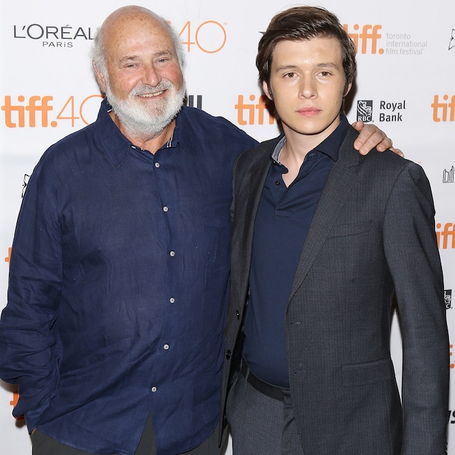 Rob Reiner and Nick Robinson arrive at the "Being Charlie" photo call during 2015 Toronto International Film Festival held at Winter Garden Theatre on September 14, 2015
