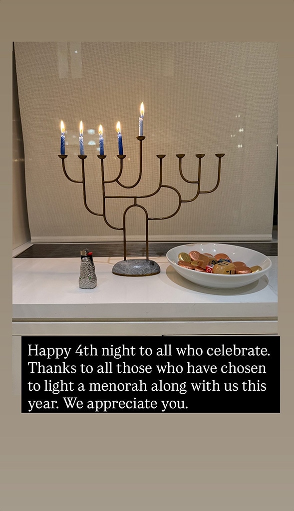 Jessica Seinfeld, Hanukkah, 2025