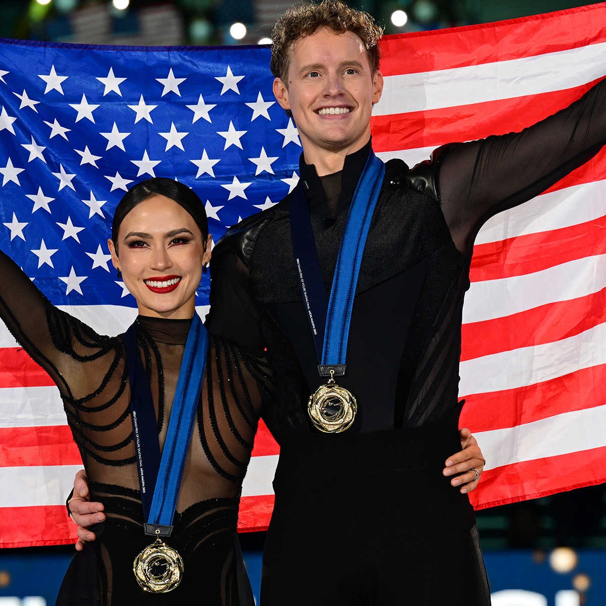 Madison Chock and Evan Bates at ISU Grand Prix of Figure Skating Final Nagoya in December 2025
