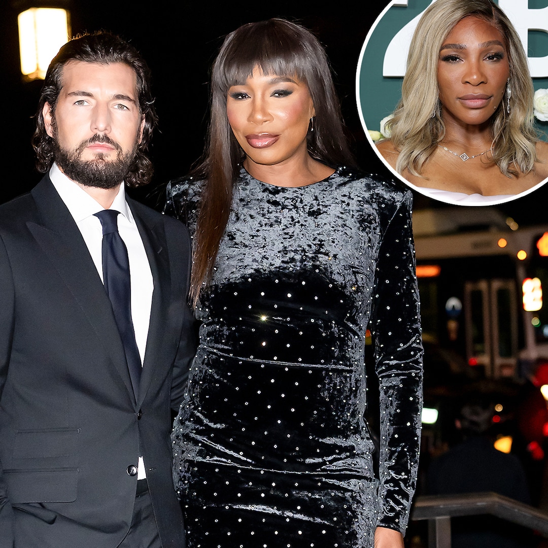 Serena Williams, Venus Williams y Andrea Preti en la boda