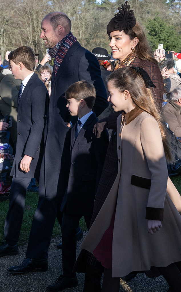 Prince George of Wales, Prince William, Prince of Wales, Prince Louis of Wales Catherine, Princess of Wales and Princess Charlotte of Wales