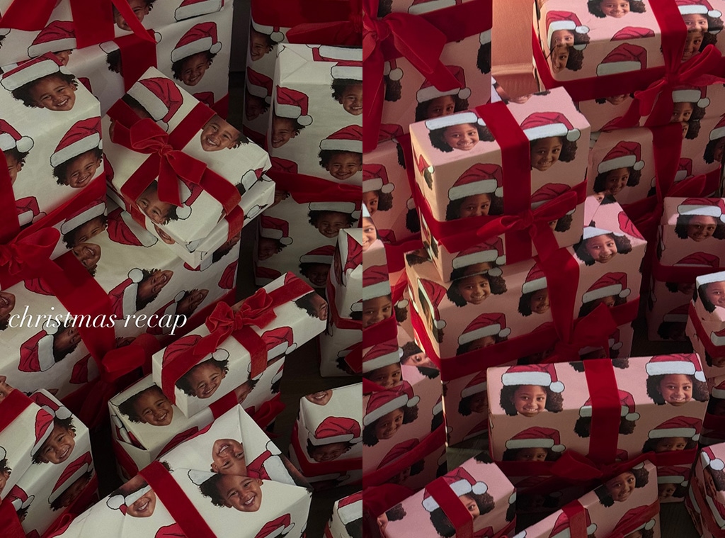 Kylie Jenner, Stormi, Aire, Giftwrapping, Christmas, Instagram Story
