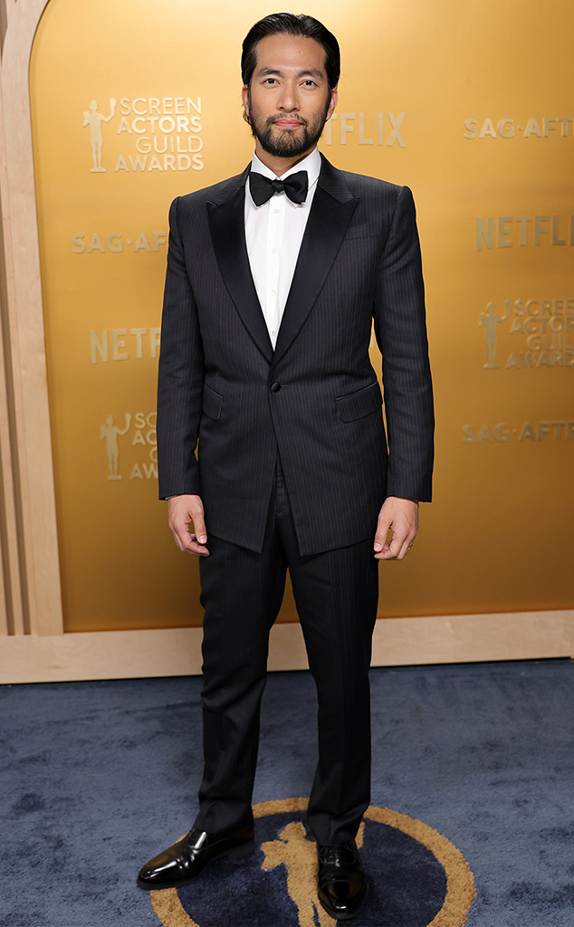 Shinnosuke Abe arrives at SAG Awards 2025 red carpet