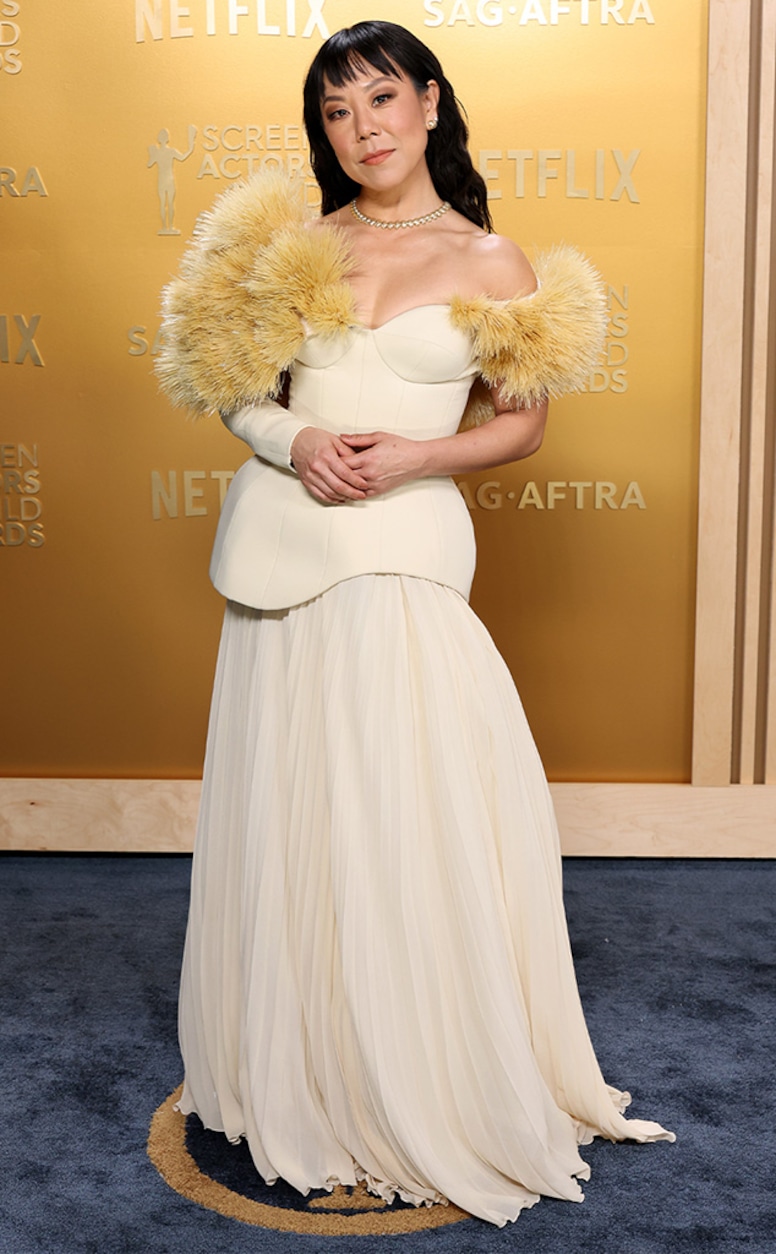 Ali Ahn arrives at SAG Awards 2025 red carpet