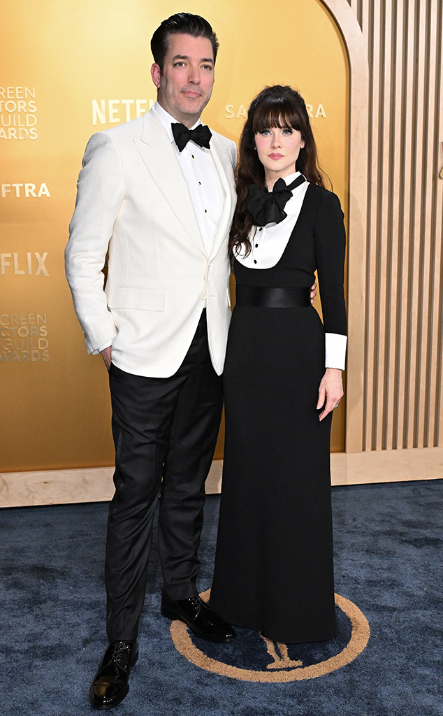 Jonathan Scott, Zooey Deschanel, Couples, 2025 SAG Awards