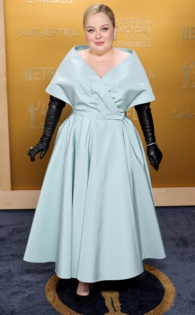 Nicola Coughlan arrives at SAG Awards 2025 red carpet