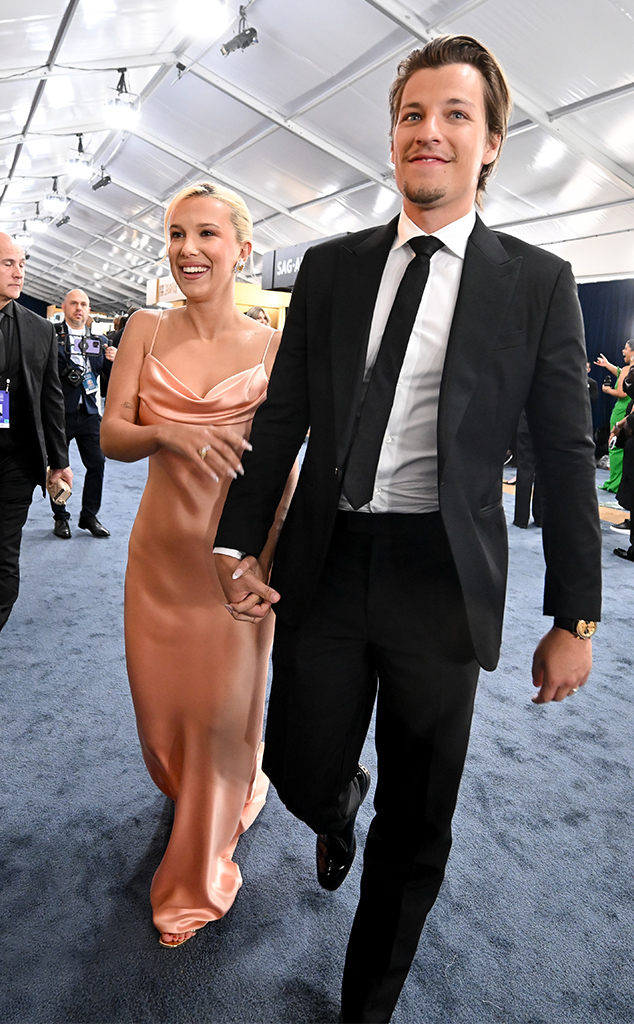 Millie Bobby Brown, Jake Bongiovi, Couples, 2025 SAG Awards