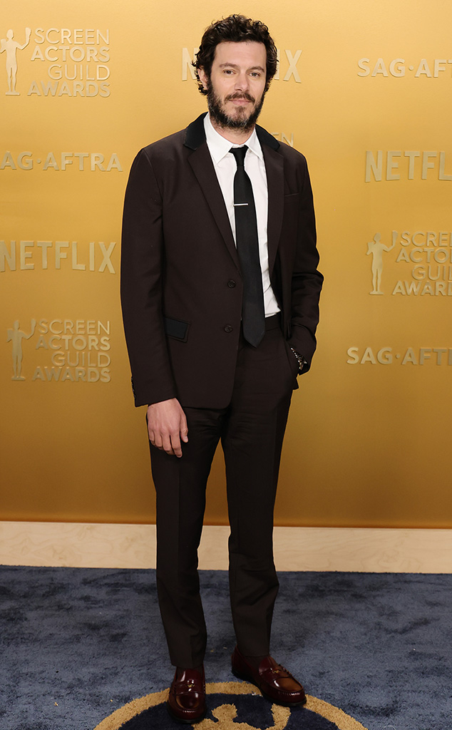 Adam Brody arrives at SAG Awards 2025 red carpet